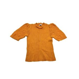 VTG Jack Winter Orange Short Sleeve Sweater